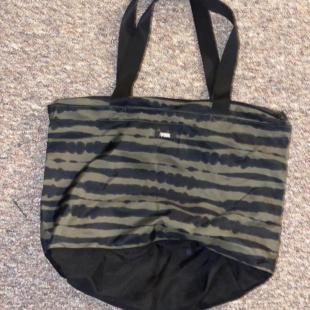 P!NK “Nylon” zip tote bag